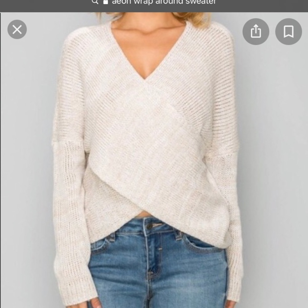 Aeon wrap around sweater